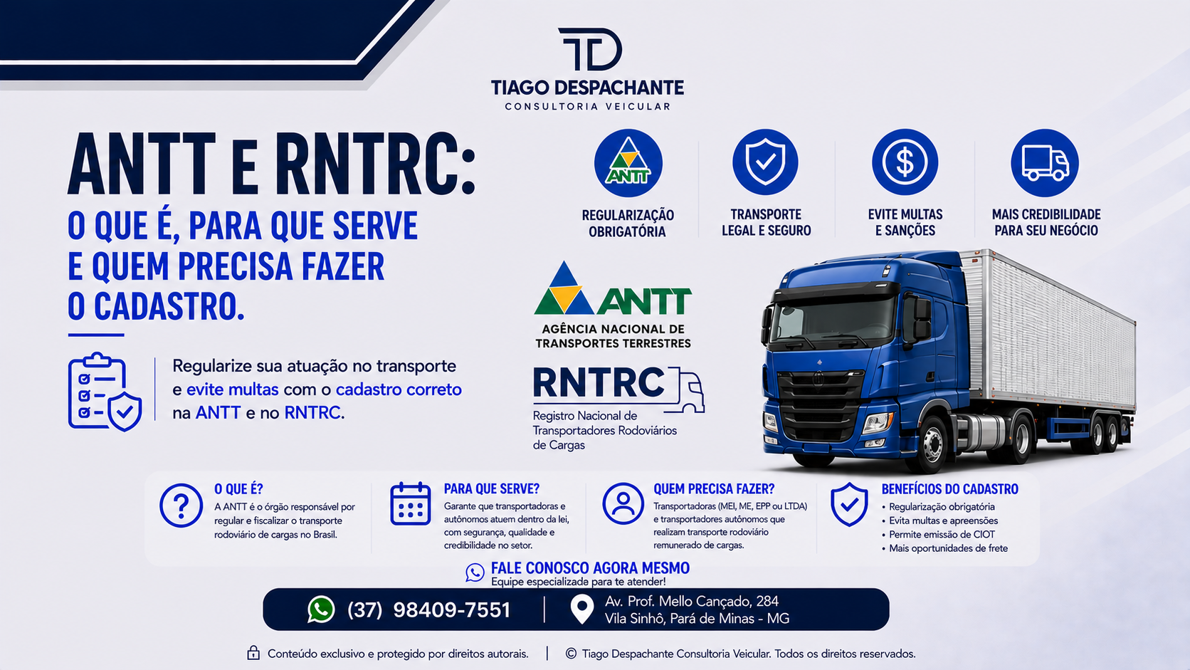 ANTT e RNTRC: o que é, para que serve e quem precisa fazer o cadastro