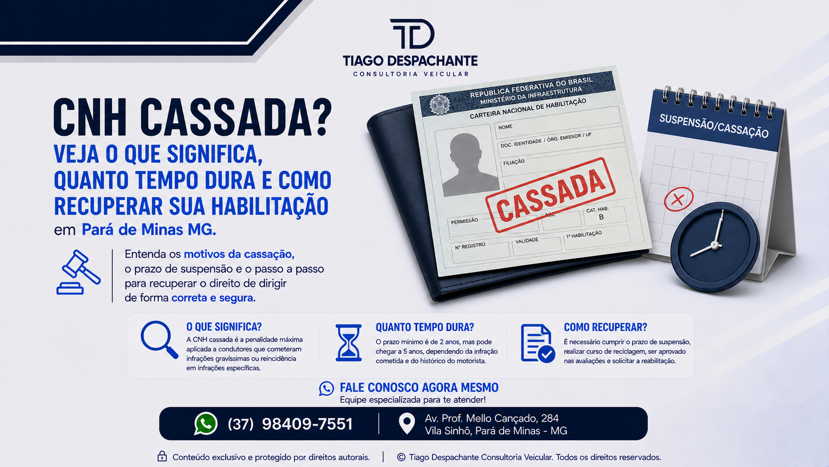 CNH cassada: o que significa, quanto tempo dura e como recuperar