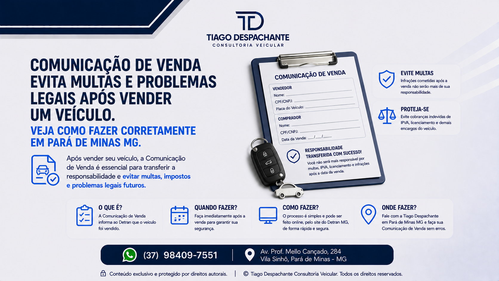 Comunicação de venda de veículo: o que é, para que serve e por que é essencial
