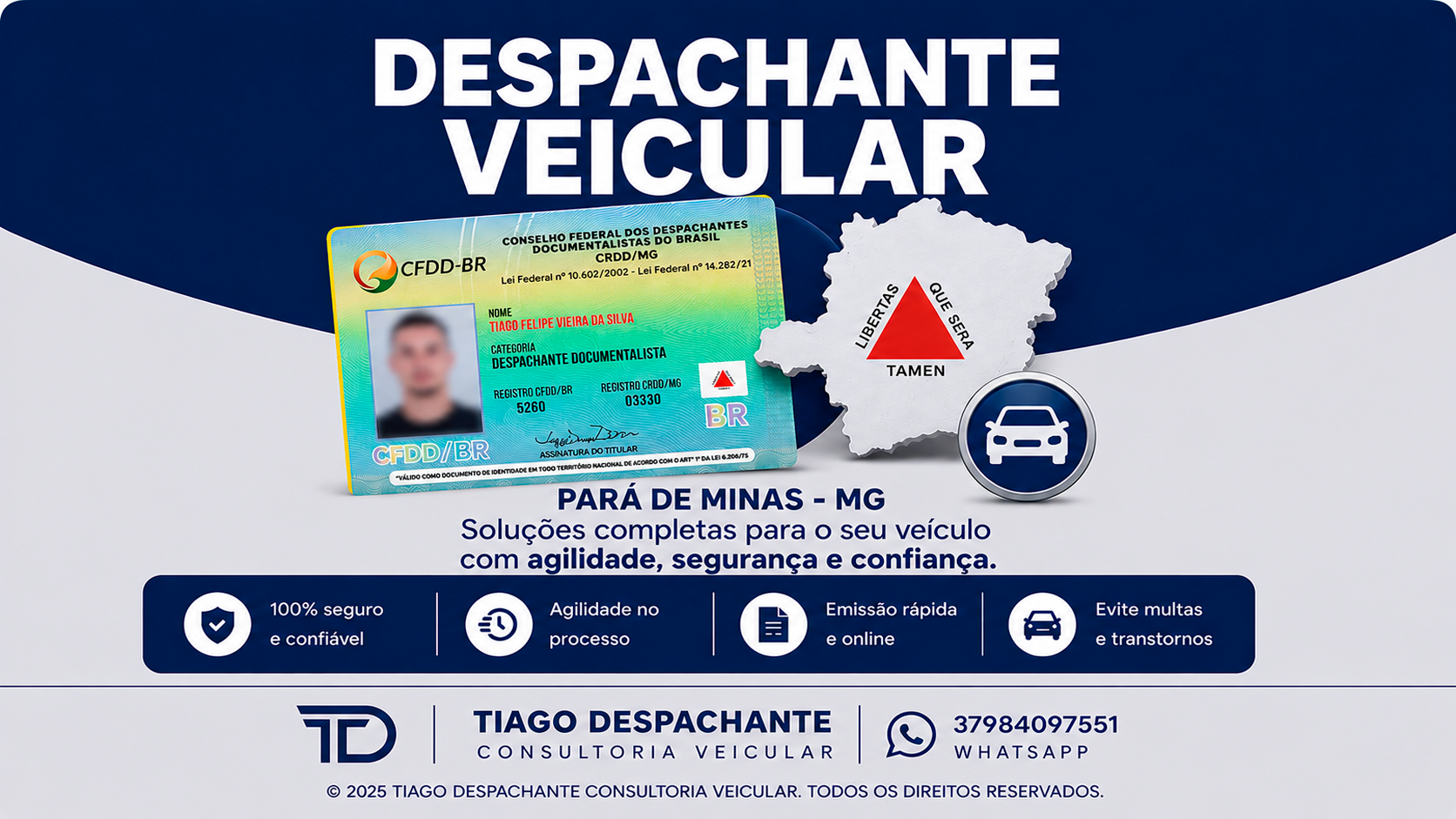 Despachante em Pará de Minas MG | Transferência, Licenciamento e CRLV
