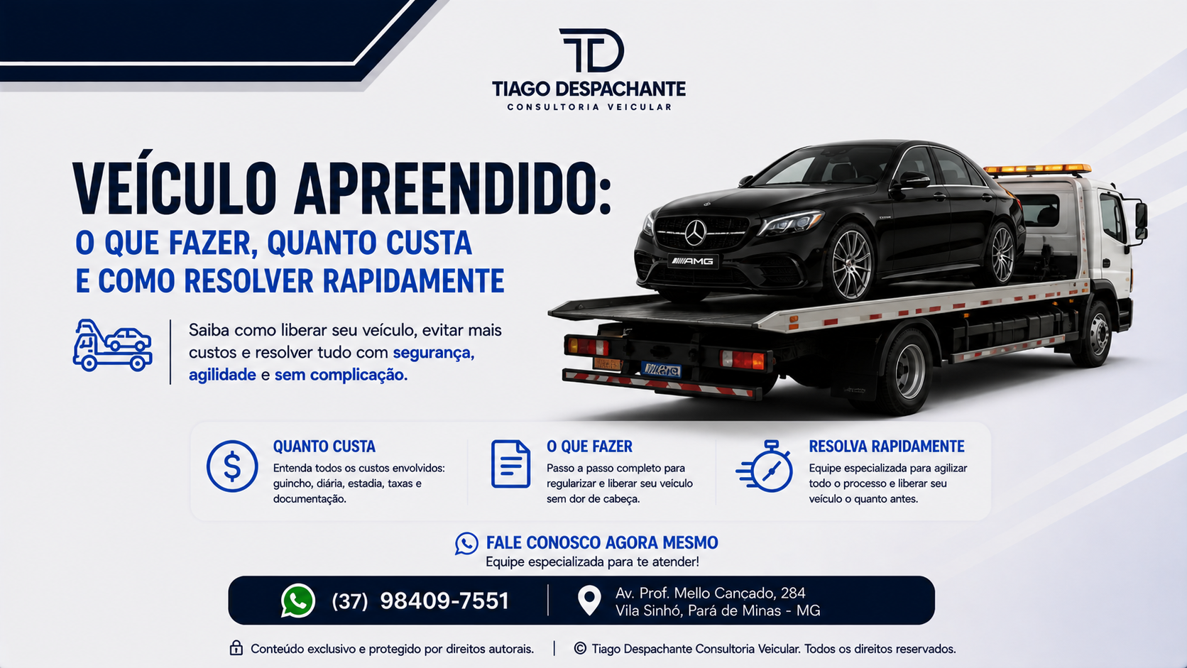 Veículo apreendido: o que fazer, quanto custa e como resolver rapidamente