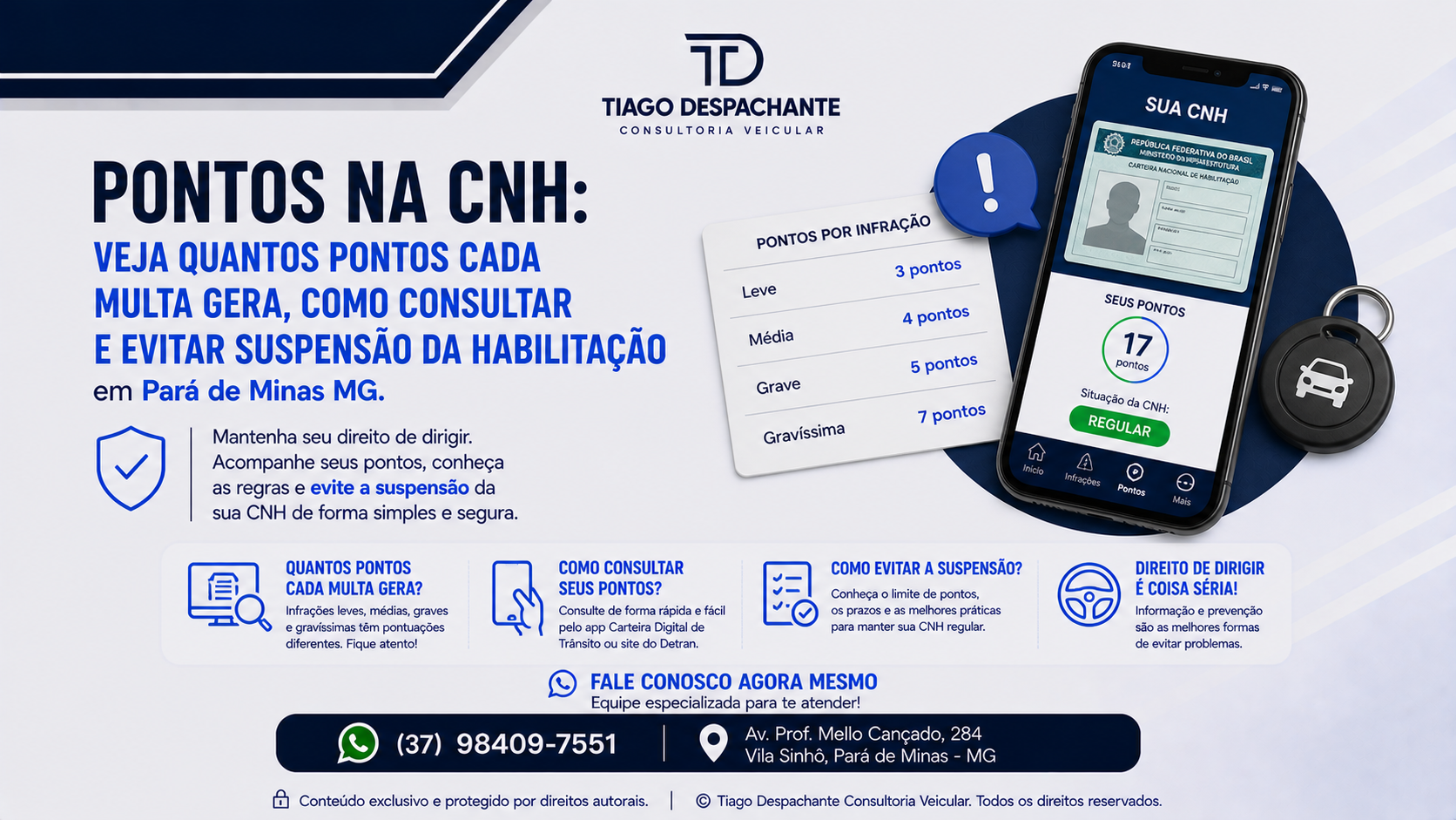 Pontos na CNH: quantos pontos perde a carteira e como consultar