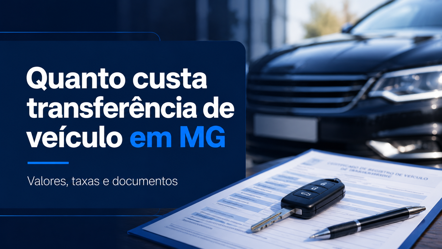 Quanto Custa Transferência de Veículo em MG? Taxas, Vistoria e Custos Atualizados