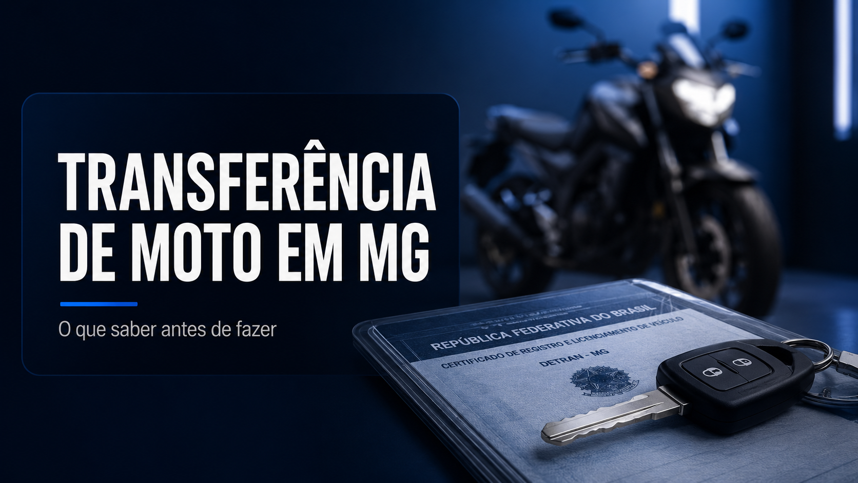 Transferência de Moto em MG: Documentos, Valor, Prazo e Como Fazer em 2026